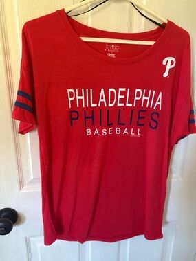 MLB Philadelphia Phillies Red Baseball Tee